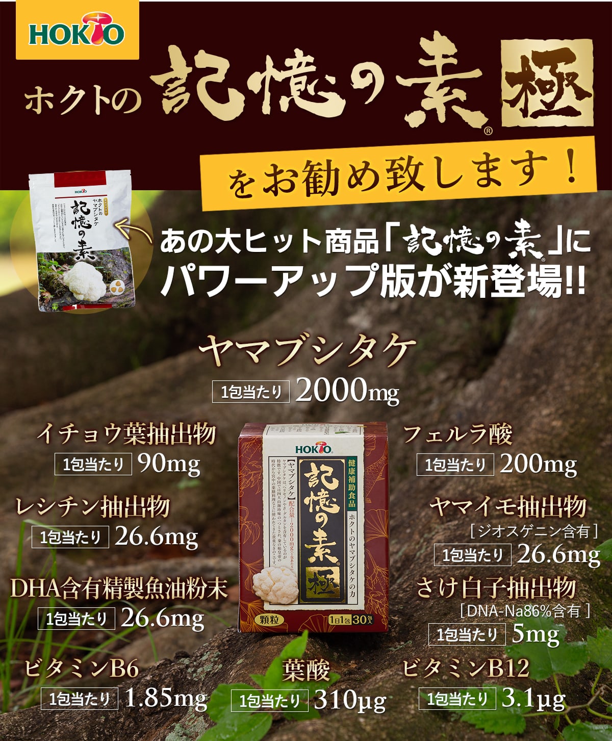 ホクトの記憶の素「極」をご紹介します！